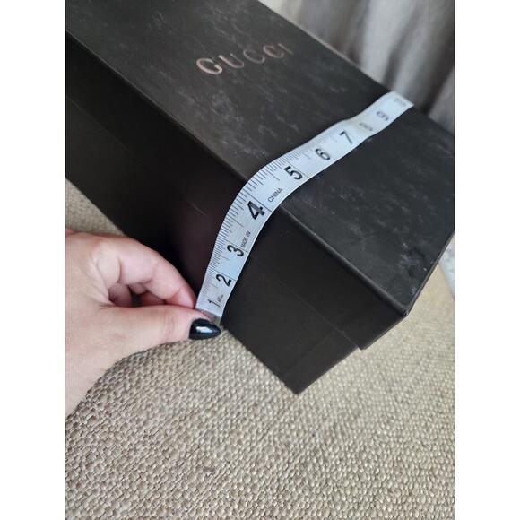 Gucci Black Empty Shoe Storage Gift Box 11.5x6.5x4 - Picture 9 of 9